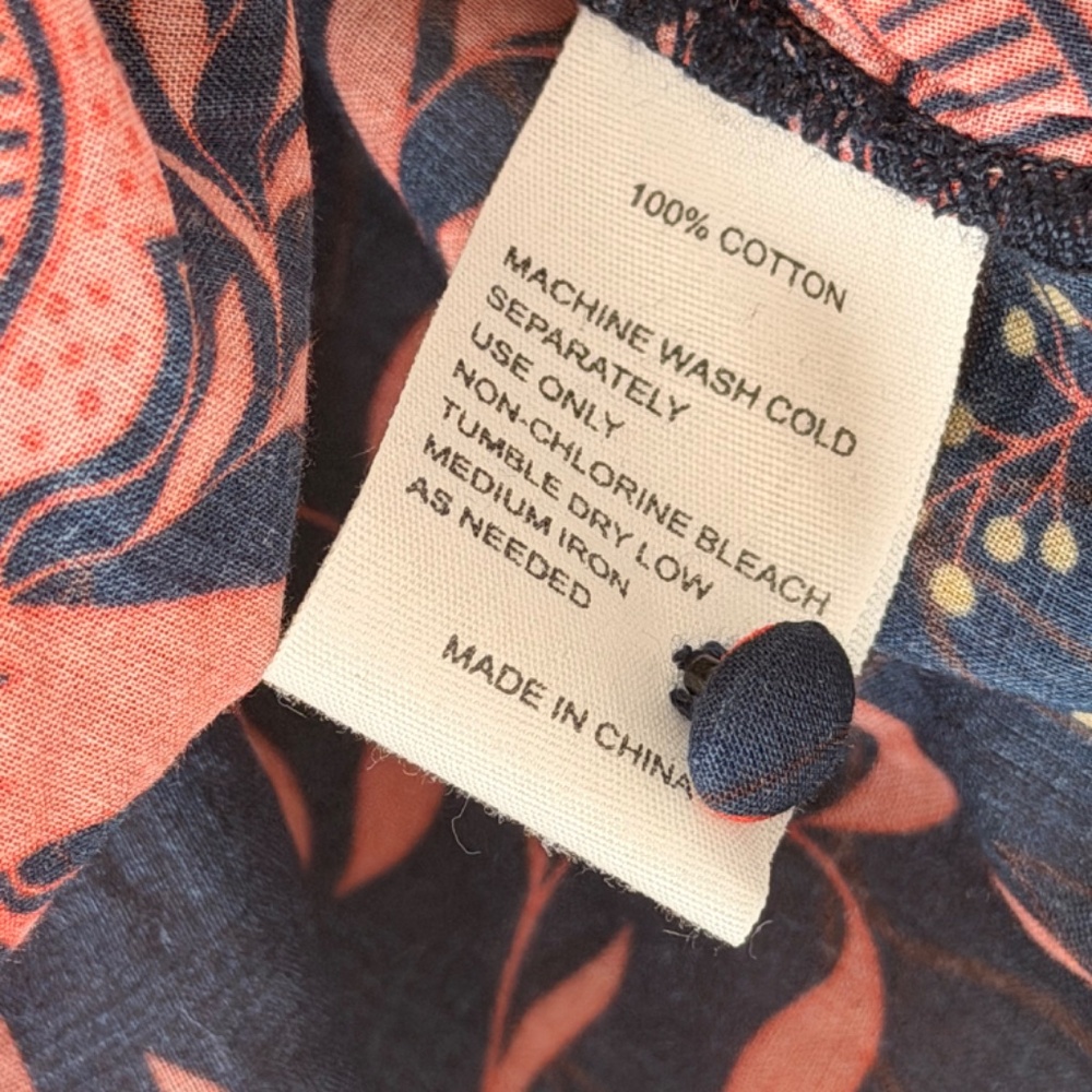 Trovata Birds of Paradise Long Sleeve Blouse Size S - Picture 3 of 4